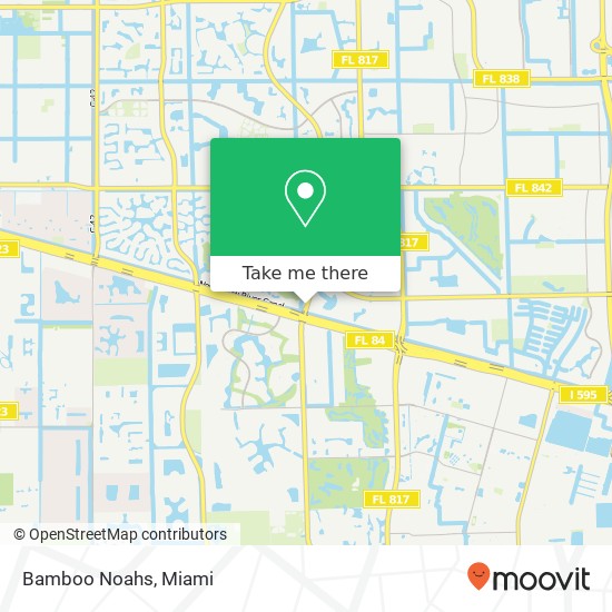 Mapa de Bamboo Noahs, 1251 S Pine Island Rd Plantation, FL 33324