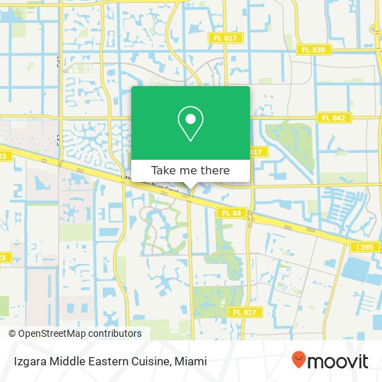 Mapa de Izgara Middle Eastern Cuisine, 1251 S Pine Island Rd Plantation, FL 33324