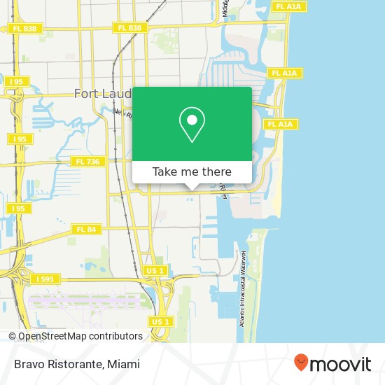 Mapa de Bravo Ristorante, 1515 SE 17th St Fort Lauderdale, FL 33316