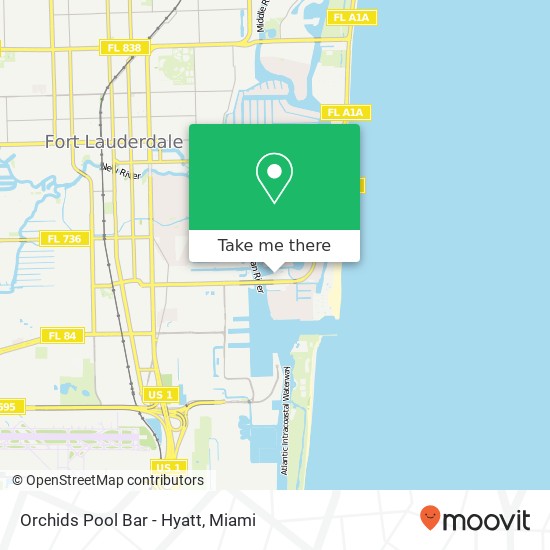 Mapa de Orchids Pool Bar - Hyatt