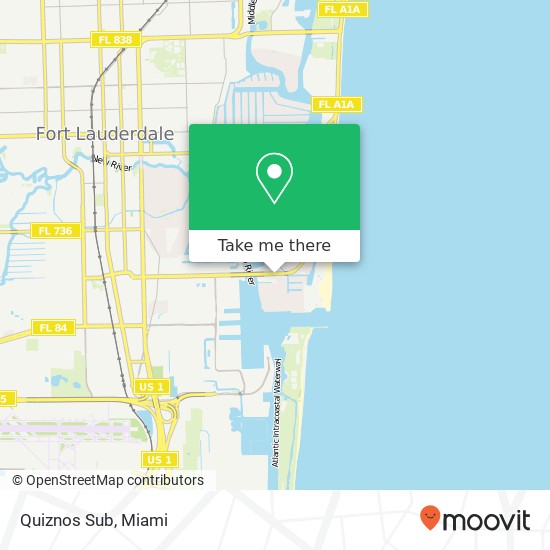 Mapa de Quiznos Sub, 2300 SE 17th St Fort Lauderdale, FL 33316