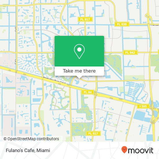 Mapa de Fulano's Cafe, 1200 S Pine Island Rd Plantation, FL 33324