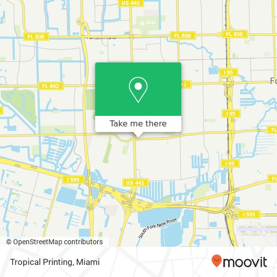 Mapa de Tropical Printing, 3907 Davie Blvd Fort Lauderdale, FL 33312