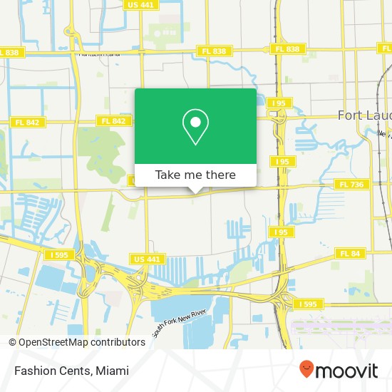 Mapa de Fashion Cents, 3236 Davie Blvd Fort Lauderdale, FL 33312
