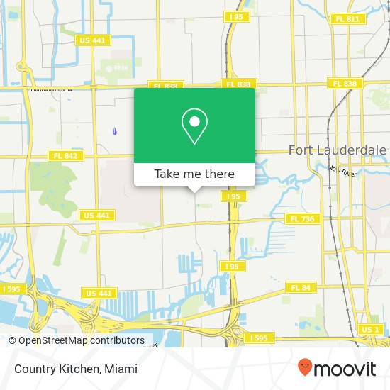 Mapa de Country Kitchen, 665 SW 27th Ave Fort Lauderdale, FL 33312