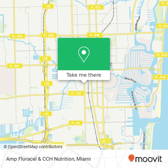 Mapa de Amp Floracel & CCH Nutrition, 403 SW 8th St Fort Lauderdale, FL 33315