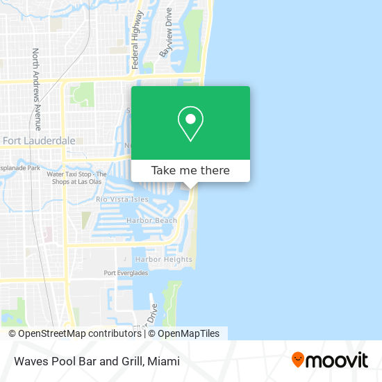 Waves Pool Bar and Grill map