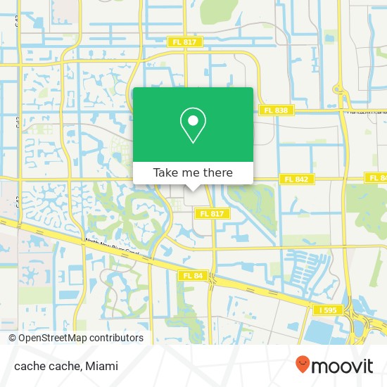 Mapa de cache cache, Fort Lauderdale, FL 33324
