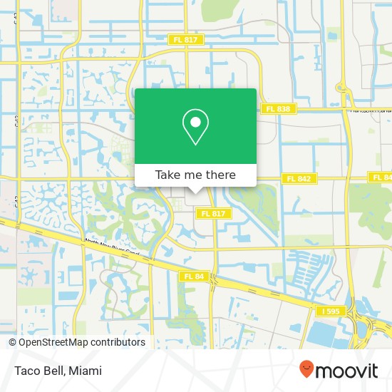 Mapa de Taco Bell, Fort Lauderdale, FL 33324