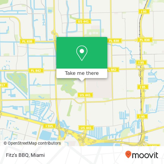 Fitz's BBQ, 4044 SW 5th St Plantation, FL 33317 map