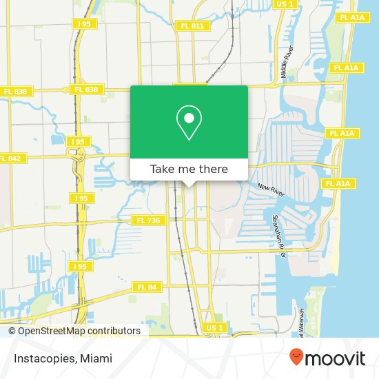 Mapa de Instacopies, 110 SE 6th St Fort Lauderdale, FL 33301