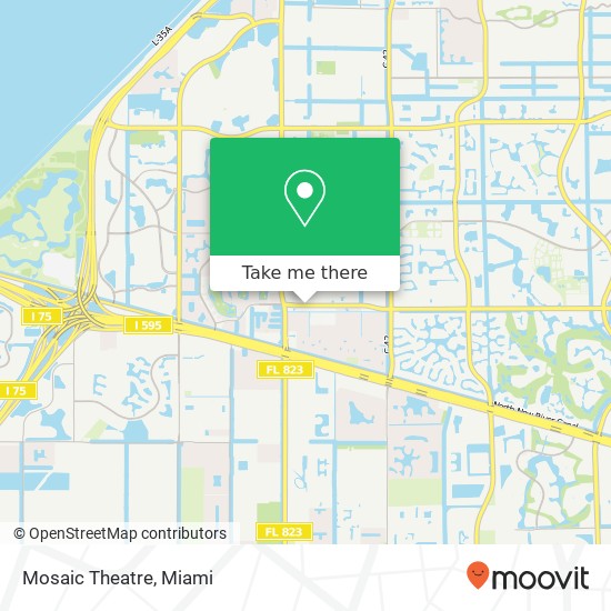 Mapa de Mosaic Theatre