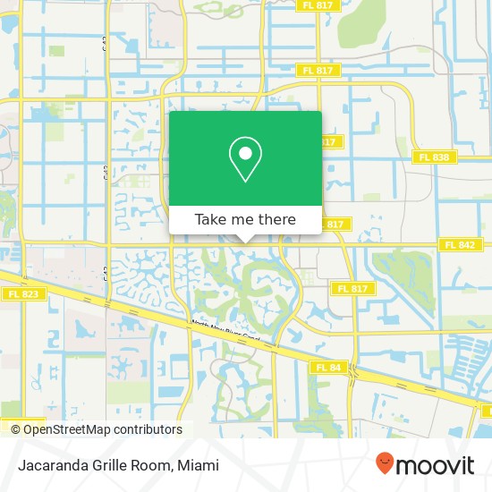 Mapa de Jacaranda Grille Room, 9200 W Broward Blvd Plantation, FL 33324