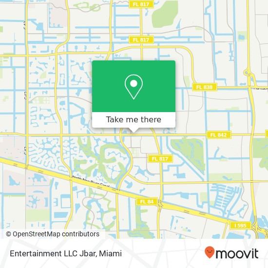 Mapa de Entertainment LLC Jbar, 8283 W Broward Blvd Plantation, FL 33324