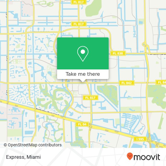 Mapa de Express, 8000 W Broward Blvd Fort Lauderdale, FL 33324