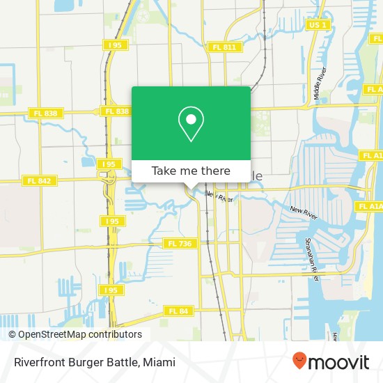 Mapa de Riverfront Burger Battle