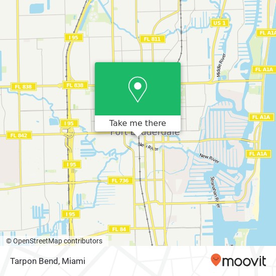 Mapa de Tarpon Bend, 200 SW 2nd St Fort Lauderdale, FL 33301