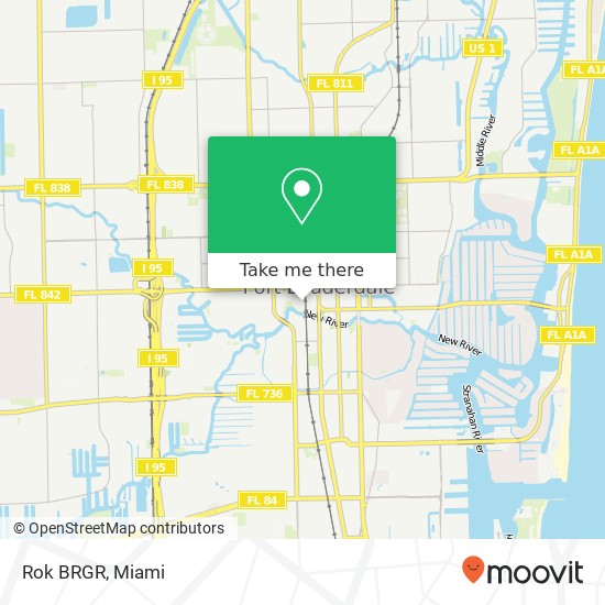 Mapa de Rok BRGR, 208 SW 2nd St Fort Lauderdale, FL 33301