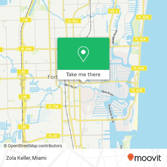 Zola Keller, 818 E Las Olas Blvd Fort Lauderdale, FL 33301 map