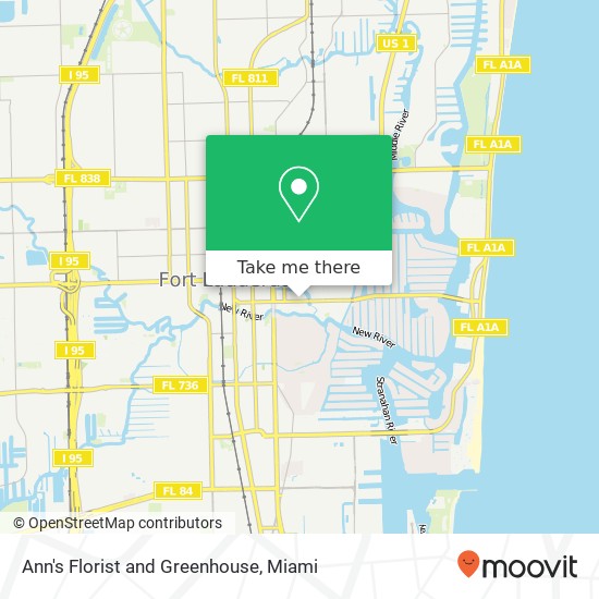 Ann's Florist and Greenhouse, 1001 E Las Olas Blvd Fort Lauderdale, FL 33301 map