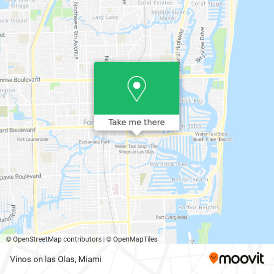 Vinos on las Olas map