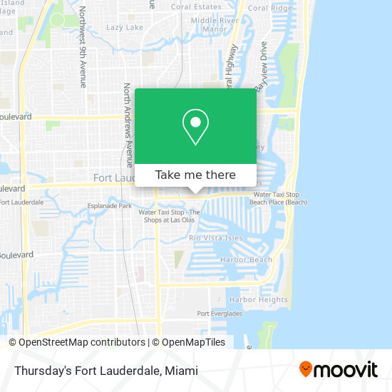 Thursday's Fort Lauderdale map