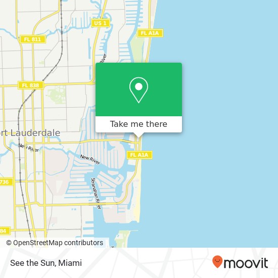 Mapa de See the Sun, 213 S Fort Lauderdale Beach Blvd Fort Lauderdale, FL 33316