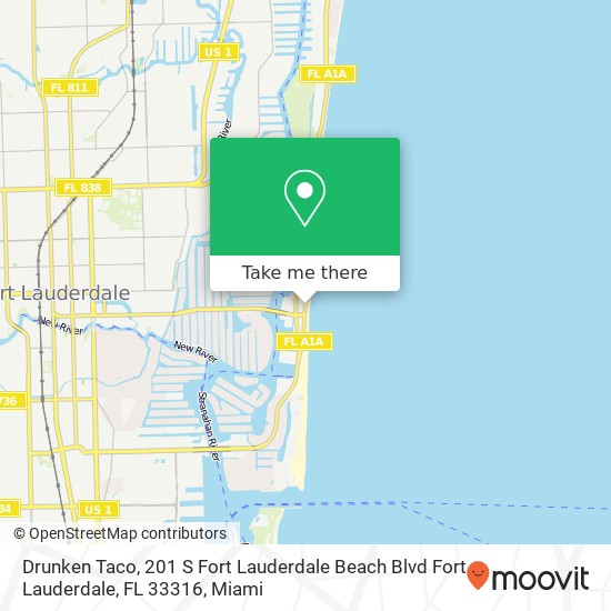 Drunken Taco, 201 S Fort Lauderdale Beach Blvd Fort Lauderdale, FL 33316 map