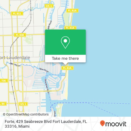 Forte, 429 Seabreeze Blvd Fort Lauderdale, FL 33316 map