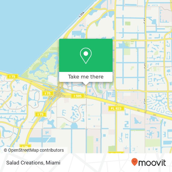 Mapa de Salad Creations, 189 NW 136th Ave Fort Lauderdale, FL 33325