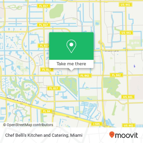 Mapa de Chef Belli's Kitchen and Catering, 6910 Cypress Rd Plantation, FL 33317