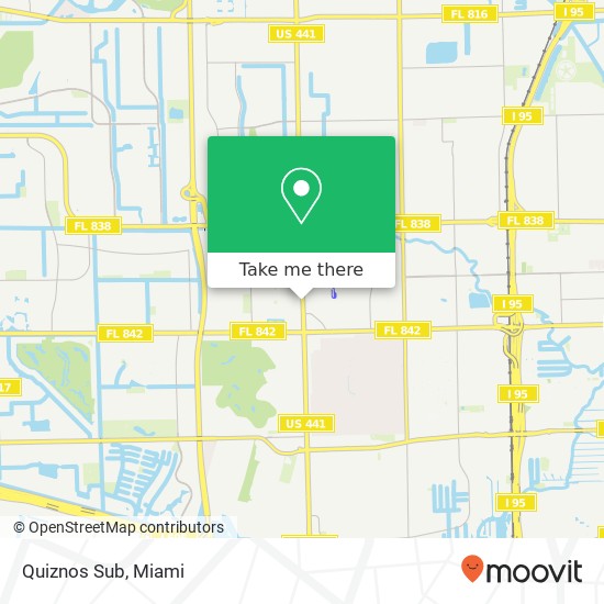 Mapa de Quiznos Sub, 377 N State Road 7 Fort Lauderdale, FL 33317