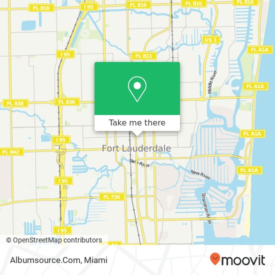 Mapa de Albumsource.Com, 16 NE 4th St Fort Lauderdale, FL 33301