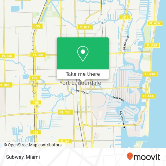 Subway, 100 E Broward Blvd Fort Lauderdale, FL 33301 map