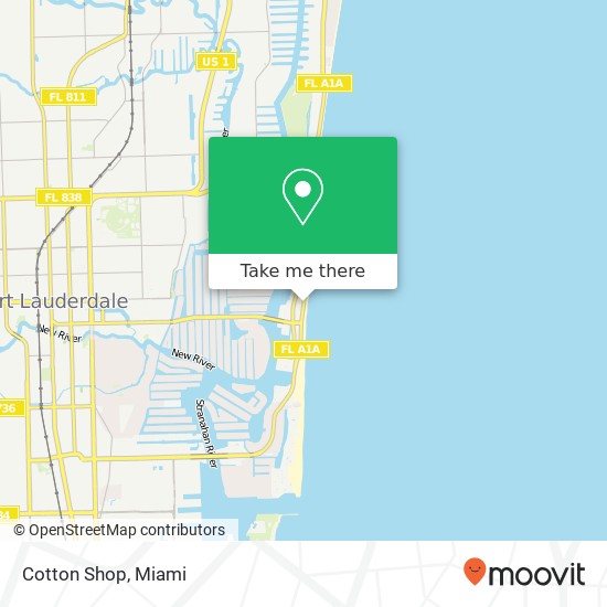 Cotton Shop, 17 S Fort Lauderdale Beach Blvd Fort Lauderdale, FL 33316 map
