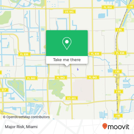 Mapa de Major Risk, 491 NW 42nd Ave Plantation, FL 33317