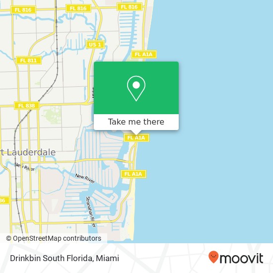 Drinkbin South Florida map