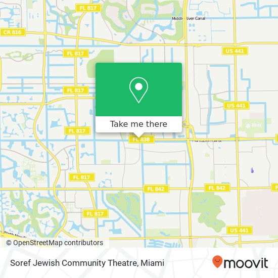 Soref Jewish Community Theatre map