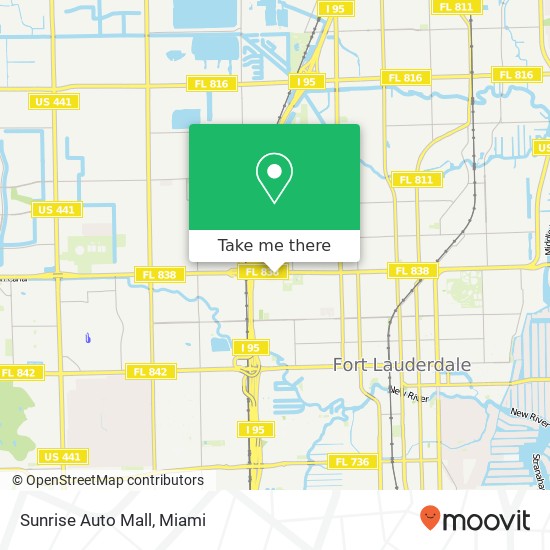 Sunrise Auto Mall map