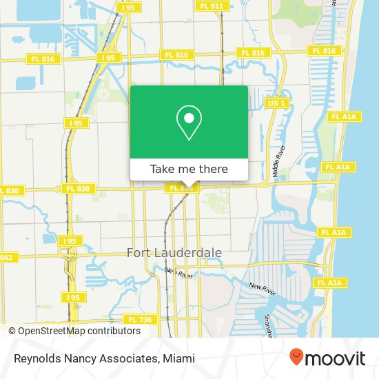 Mapa de Reynolds Nancy Associates, 911 NE 5th Ave Fort Lauderdale, FL 33304