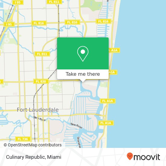 Mapa de Culinary Republic, 915 Middle River Dr Fort Lauderdale, FL 33304