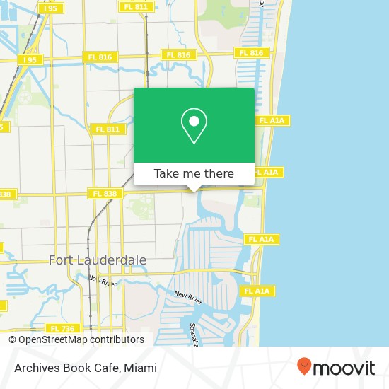 Archives Book Cafe, 1948 E Sunrise Blvd Fort Lauderdale, FL 33304 map