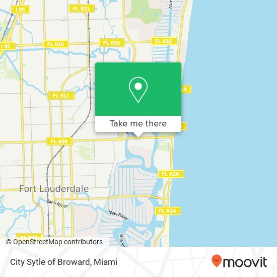 Mapa de City Sytle of Broward, 2414 E Sunrise Blvd Fort Lauderdale, FL 33304