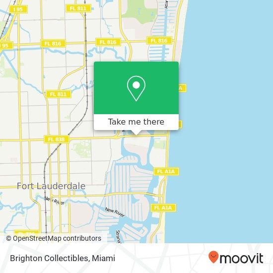 Mapa de Brighton Collectibles, 2464 E Sunrise Blvd Fort Lauderdale, FL 33304