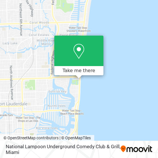 Mapa de National Lampoon Underground Comedy Club & Grill