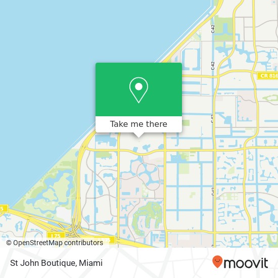 Mapa de St John Boutique, 1800 Sawgrass Mills Cir Sunrise, FL 33323