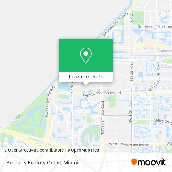 Burberry Factory Outlet map