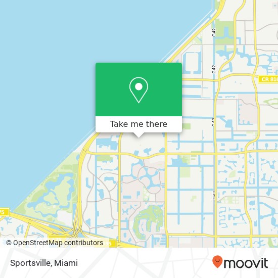 Mapa de Sportsville, 12801 W Sunrise Blvd Sunrise, FL 33323