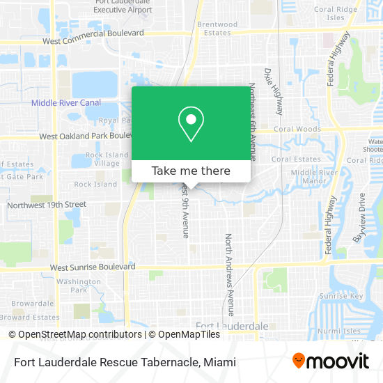 Fort Lauderdale Rescue Tabernacle map