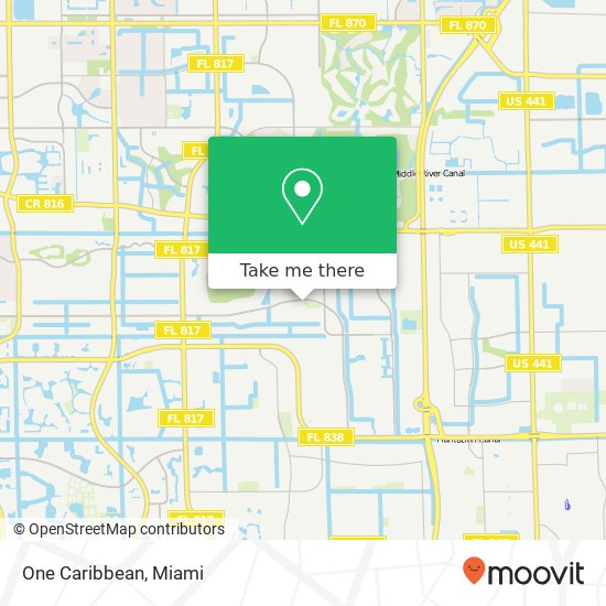 One Caribbean, 6660 Sunset Strip Sunrise, FL 33313 map